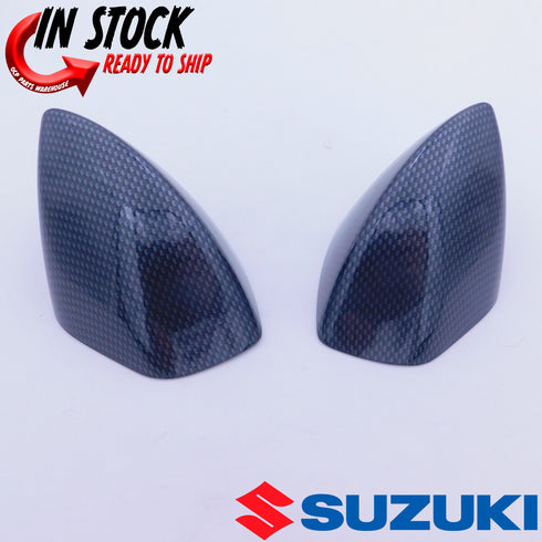 NEW OEM SUZUKI 2022-24 HAYABUSA GSXR1300R CARBON FIBER MIRROR COVERS 99134-10L00
